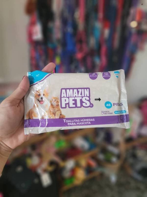 Toallitas humedas para mascotas 🐱🐶Amazin Pets