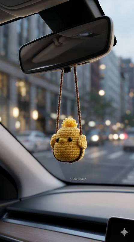Pollito con columpio para carros
