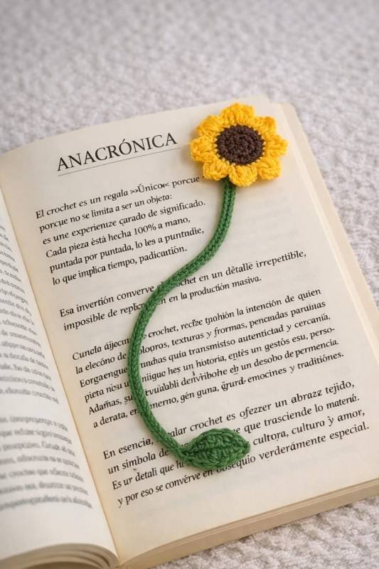 Marca páginas girasol